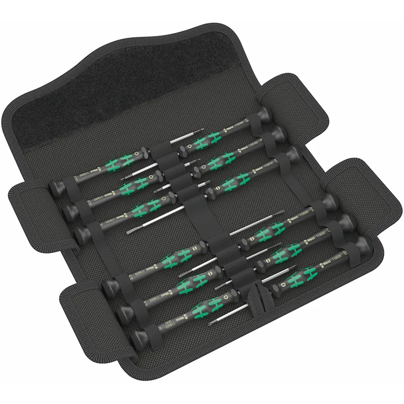 Wera Tools Kraftform Micro 12 Universal 1 Screwdriver Set in Black