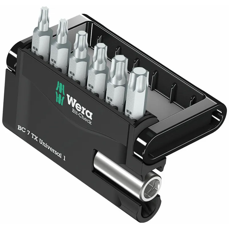 Wera Tools Bit-Check 7 TX Universal 1 Bit Set in Black