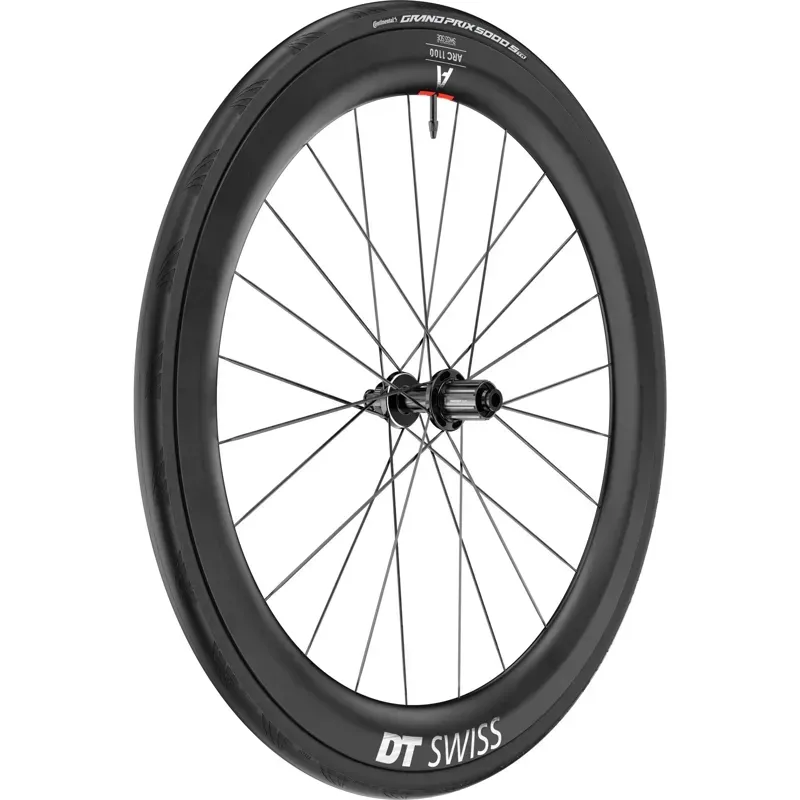 DT Swiss Arc 1100 Wide Dicut 55 700 622x22 142x12mmTA Rear Wheel in Black