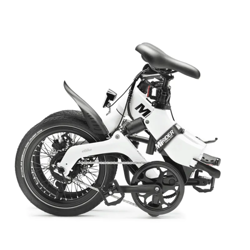 MiRiDER One GB3 16in folding ebike finished in Polar White