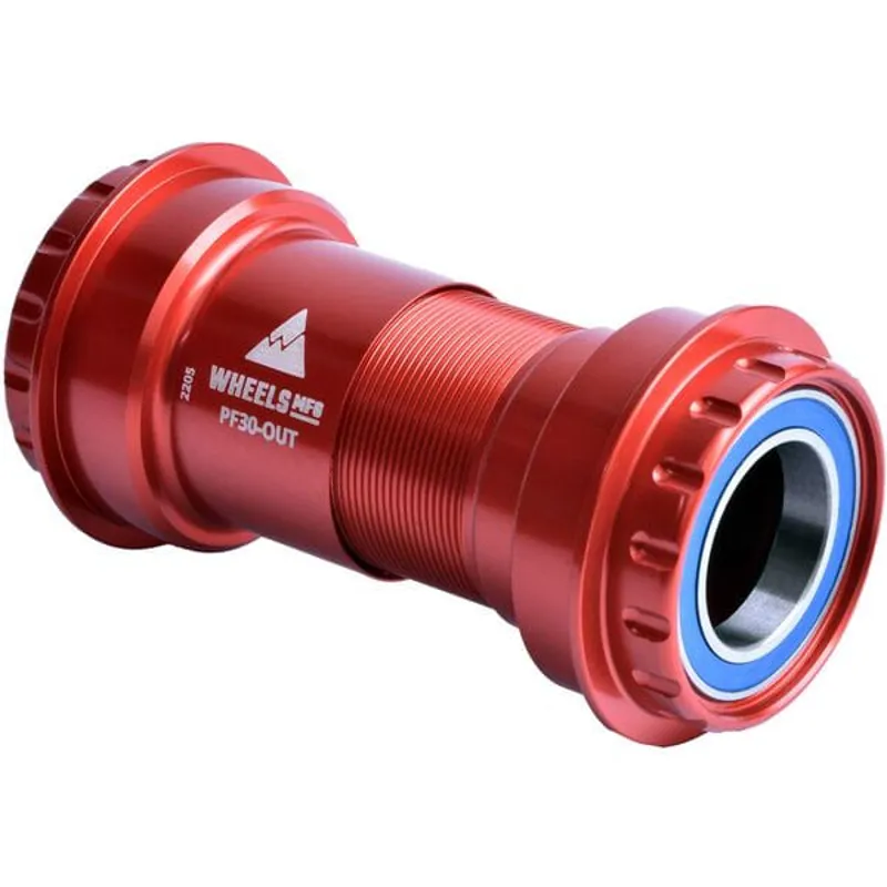 Wheels Manufacturing 24mm Crank PF30 Outboard Bottom Bracket in Red