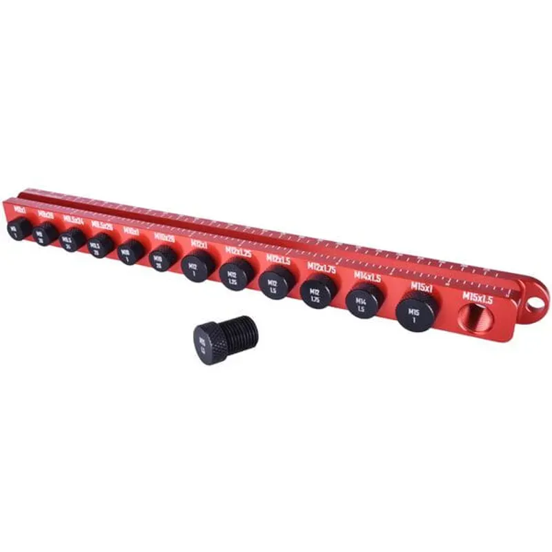 Wheels Manufacturing Axle Ruler Pro Red -1