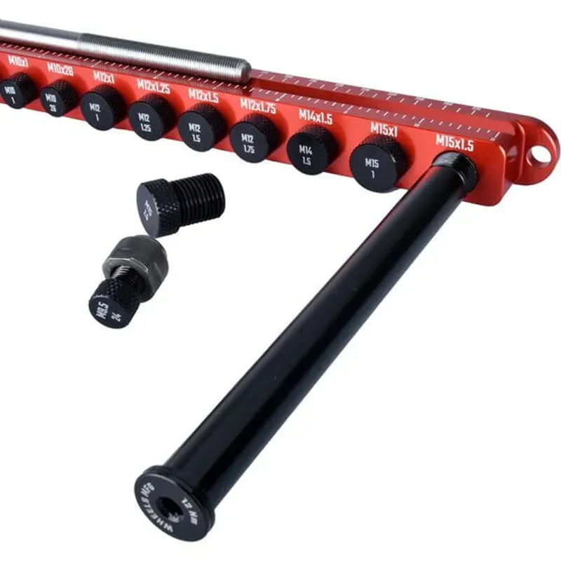 Wheels Manufacturing Axle Ruler Pro Red -2