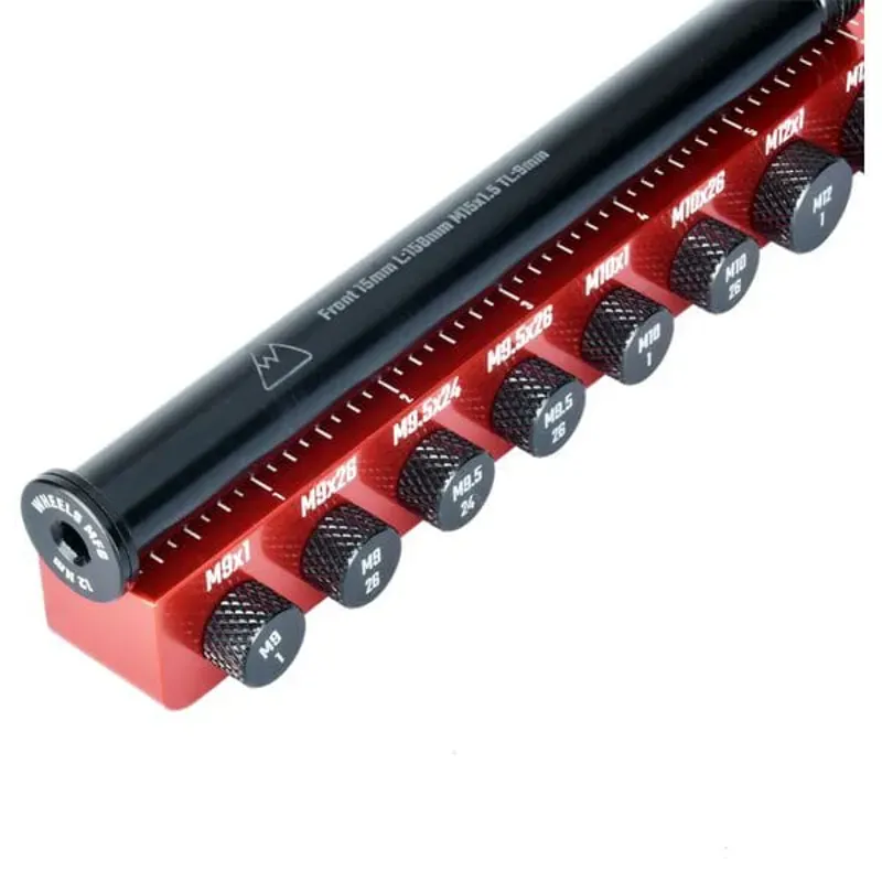 Wheels Manufacturing Axle Ruler Pro Red -3