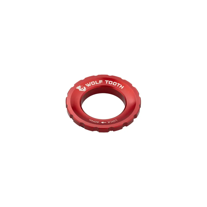 Wolf Tooth Centrelock Rotor Lockring in Red