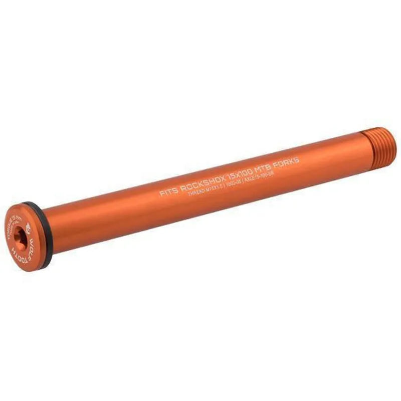 Wolf Tooth Axle For Road Forks / 12mmx1. 5x125mm Orange 12mmx1.5x125mm