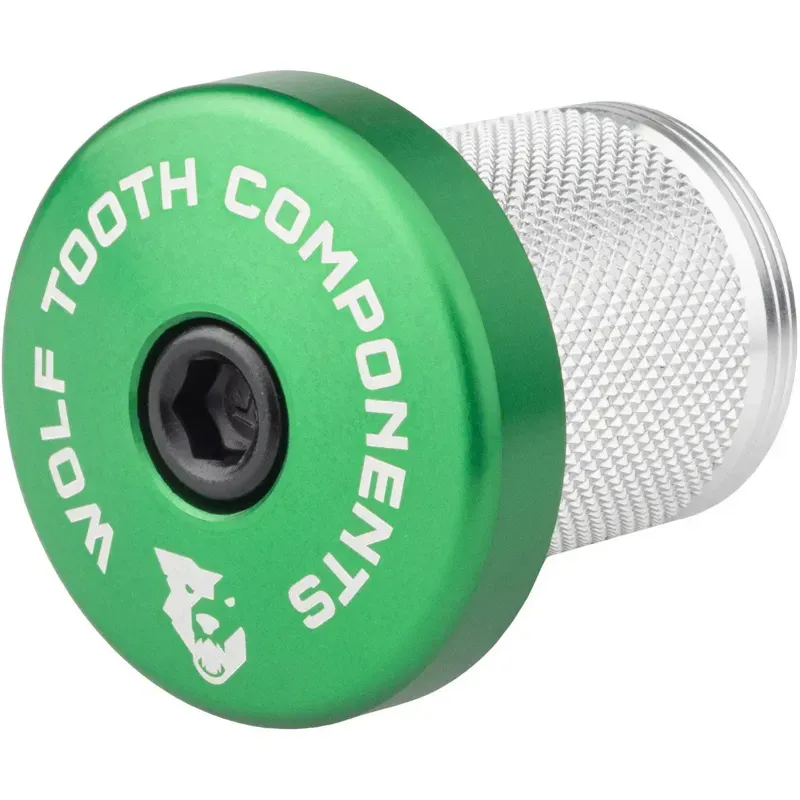 Wolf Tooth Compression Plug With Integrated Spacer Stem Cap / Green 5mm