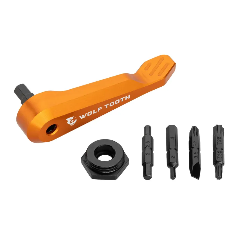 Wolf Tooth Axle Handle Multi-Tool in Orange