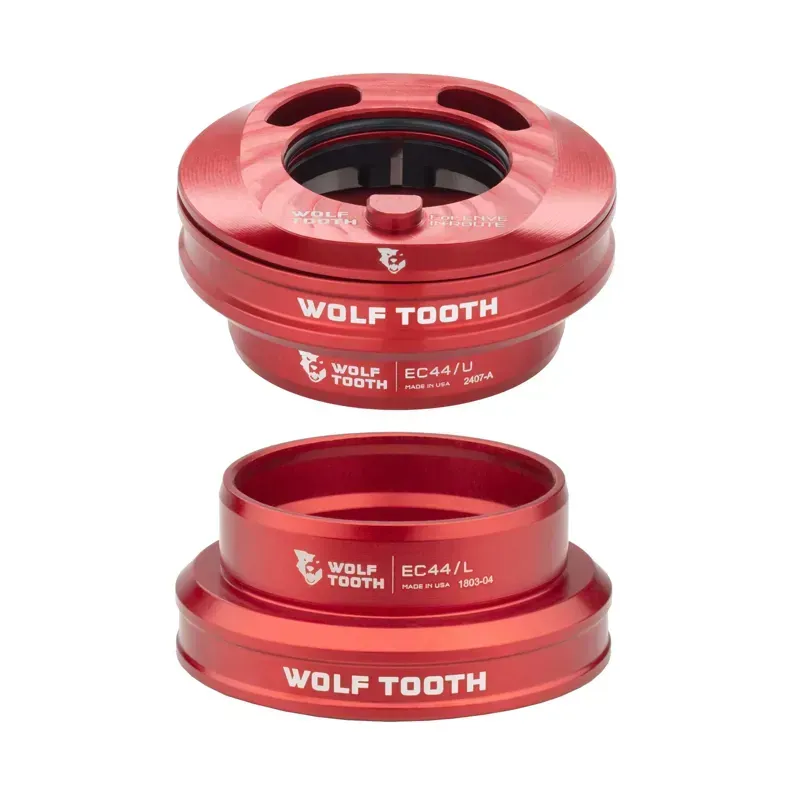 Wolf Tooth EC44 Premium In Route Headset in Red