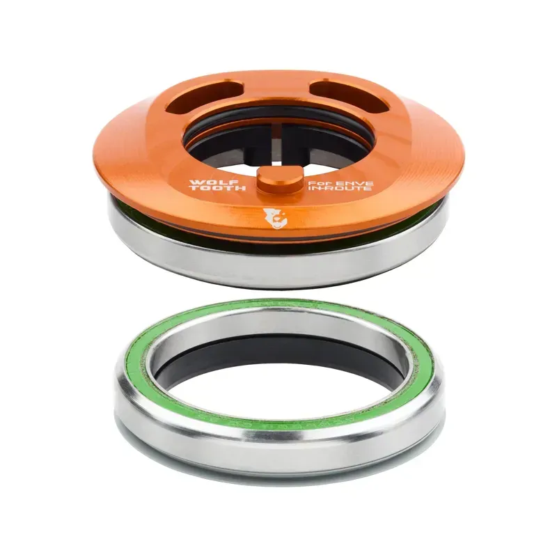 Wolf Tooth Premium IS52 Upper/Lower Integrated Headset for ENVE In-Route System Set in Orange