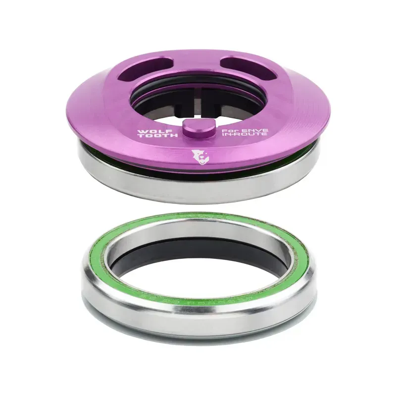 Wolf Tooth Premium IS52 Upper/Lower Integrated Headset for ENVE In-Route System Set in Ultraviolet