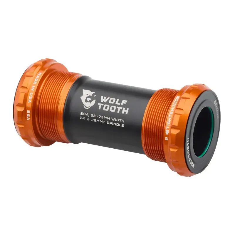 Wolf Tooth BSA 24mm/Shimano Bottom Bracket in Orange