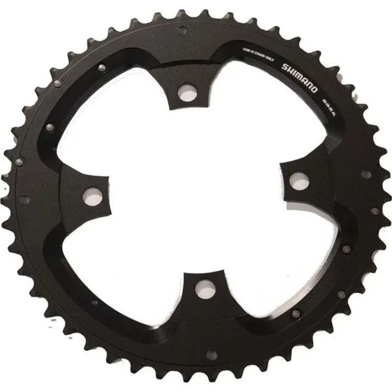 Shimano Chainring FCT8000 48T-AL For C/ Guard Black 48 teeth-1