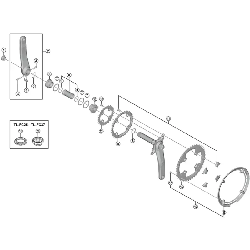 Shimano FCT8000 Gear Fixing Bolts Pk4 Black 10.1 mm