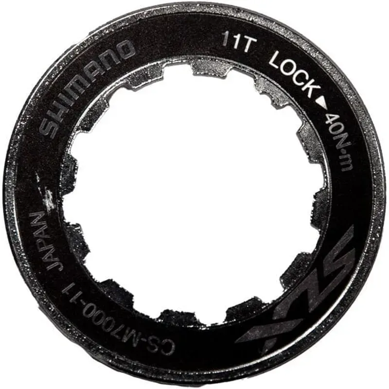 Shimano CSM7000 Lock Ring And Spacer Silver