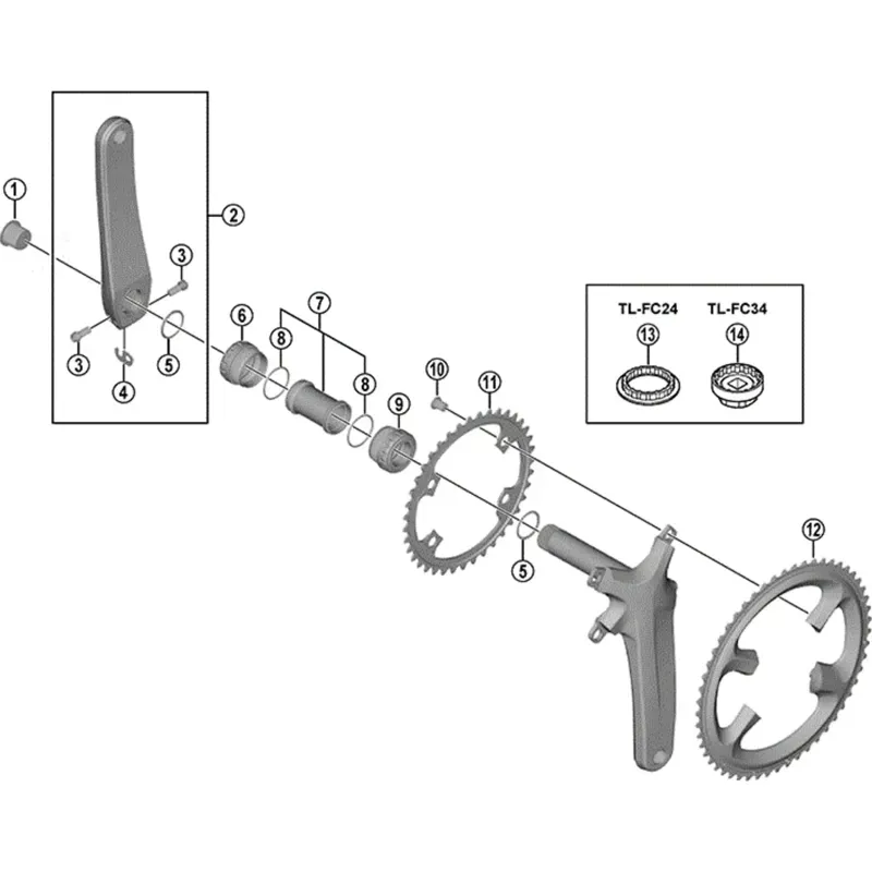 Shimano Chainring FCR9100 11spd 55T-MX For 55- 42T Black 55 teeth-1