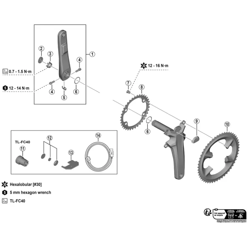 Shimano FCR9100-P Magnet Set Black one size-1