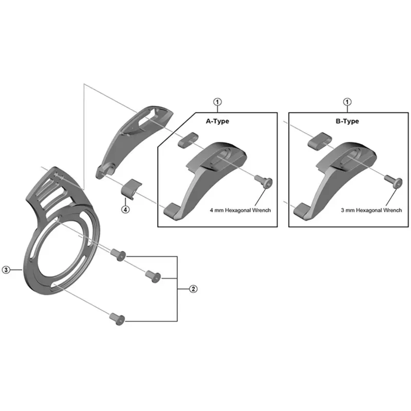 Shimano  SMCDE80 Back Plate 36T Black one size