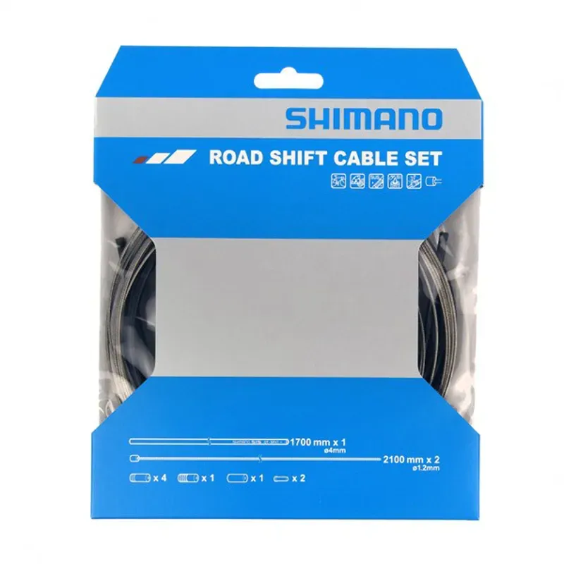 SHIMANO CABLE S/S Road Gear Set BK Black