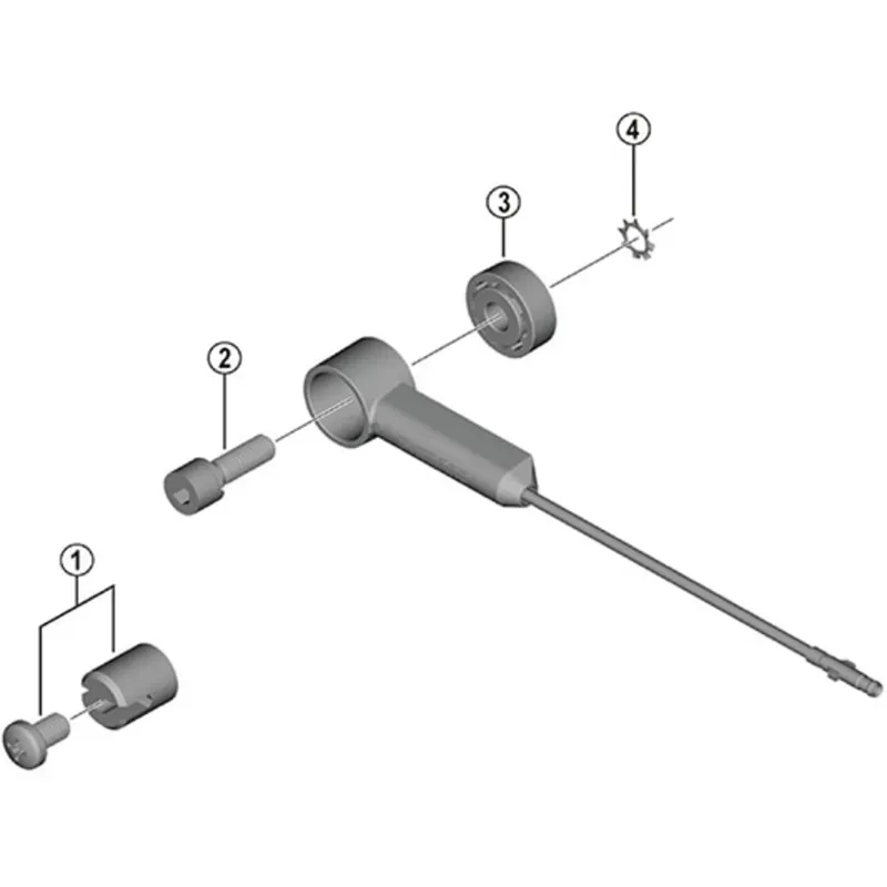 Shimano Ebike DUE6000 Speed Sensor Fix Bolt 16mm Silver -1