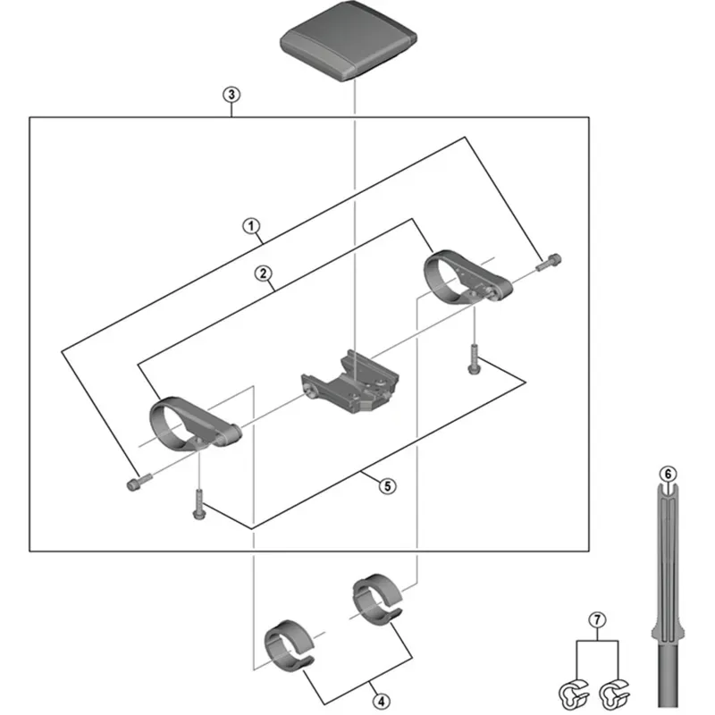 Shimano Ebike SCE6010 Stay R And Stay L Black -2