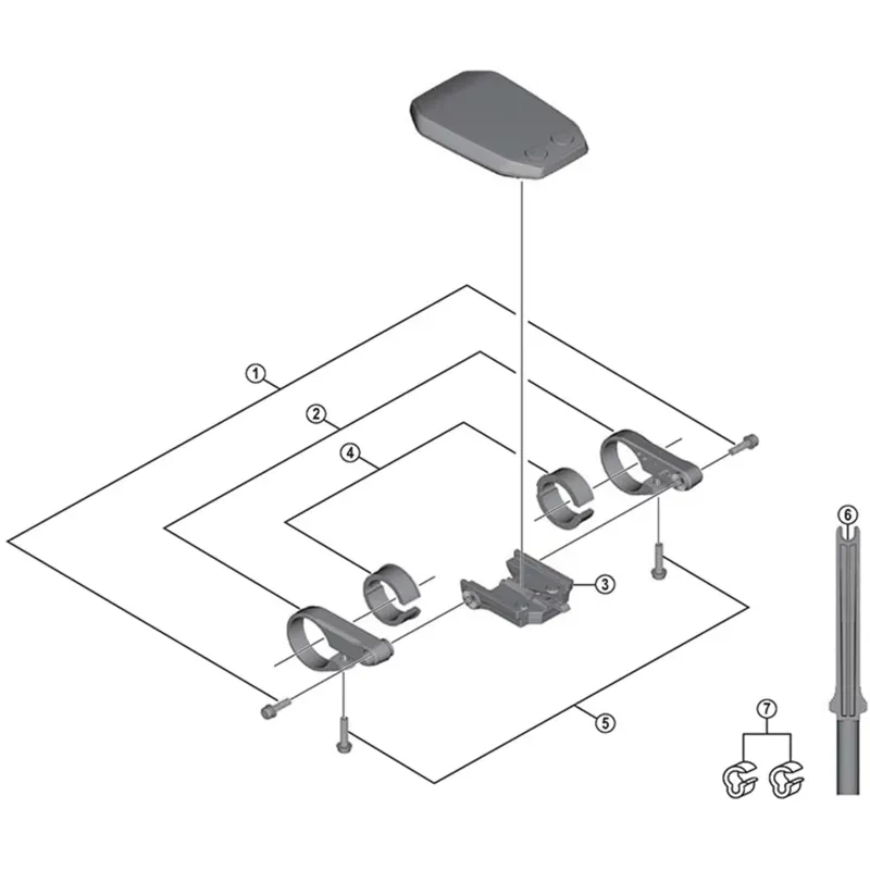 Shimano Ebike SCE6010 Bracket Terminal Black -2