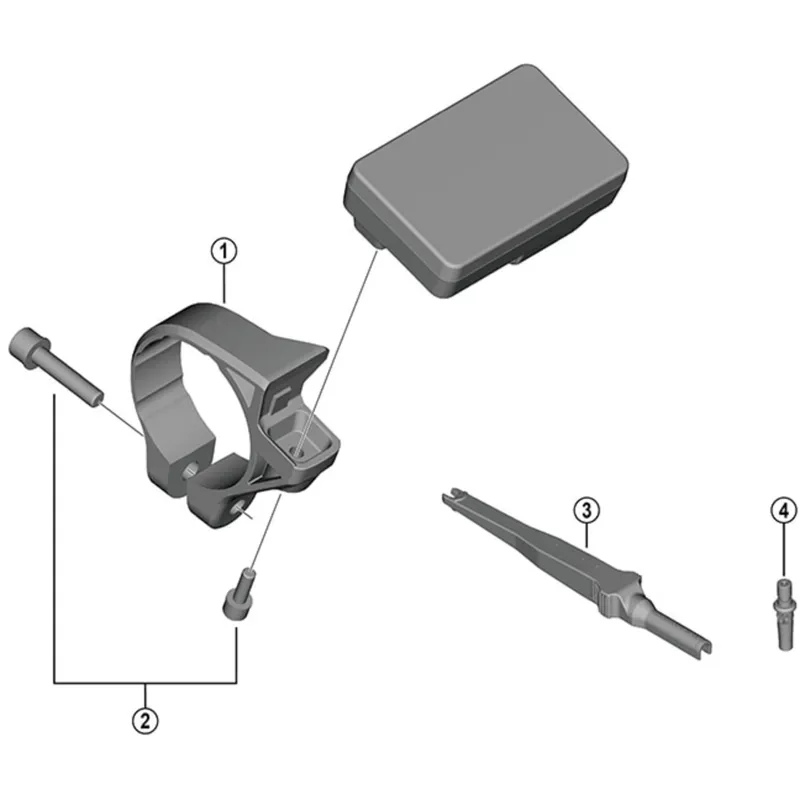 Shimano Ebike SCEN600 Stay With Nut 35mm Black-2